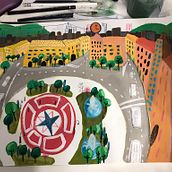 Mój projekt z kursu: Szkicownik z obrazami w technice gwaszu. Un progetto di Illustrazione tradizionale, Bozzetti, Disegno, Illustrazione architettonica, Sketchbook e Pittura gouache di Wioletta Guzy - 19.12.2021