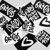 Brushlettering para postales. Calligraph, and Lettering project by Melissa Roko - 12.01.2021