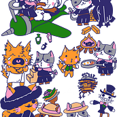Meu projeto do curso: Ilustração de uma história com estilo kawaii. Traditional illustration, Character Design, Digital Illustration, and Manga project by Adriana Tung Gerencer - 01.25.2022