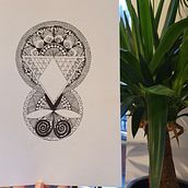 My project in The Art of Mandala Drawing: Create Geometric Patterns course. Un proyecto de Dibujo e Ilustración con tinta de emmanuelle.meurice - 19.12.2021