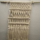 Mi Proyecto del curso: Introducción al macramé: creación de un tapiz decorativo Ein Projekt aus dem Bereich Erweiterungsentwicklung, H, werk, Innendesign, Dekoration von Innenräumen, Weben, Makramee und Textildesign von loliestevez100 - 19.12.2021
