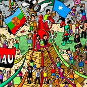 Estallido social chile 2019. Traditional illustration, and Design project by Felipe Sanchez Pinilla - 12.20.2021