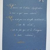 Mon projet du cours : Calligraphie anglaise de A à Z.  project by Isabelle de Couëspel de Boisgency - 02.05.2022