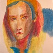 Mein Kursprojekt: Ausdrucksstarke Porträtzeichnung mit Pastellkreide. Traditional illustration, Fine Arts, Drawing, Portrait Drawing, and Artistic Drawing project by raffaeladeicker - 12.20.2021