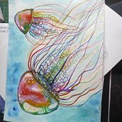 Mój projekt z kursu: Nowoczesne techniki akwareli. Traditional illustration, Fine Arts, Painting, and Watercolor Painting project by Mojmira Kruszynka - 12.20.2021