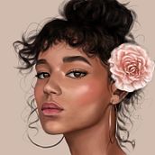 Digital portrait using photoshop. Arts, and Crafts project by Pallavi K - 12.21.2021