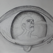 Le regard de la douleur. Un proyecto de Dibujo a lápiz y Dibujo de Roxane Onyria - 21.12.2021