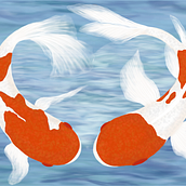 Les poissons de l'amour. Un proyecto de Ilustración tradicional, Ilustración digital, Dibujo digital y Dibujo artístico de Roxane Onyria - 21.12.2021