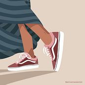 Vans. Traditional illustration, and Advertising project by Ana Thome - 12.21.2021