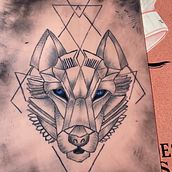 Wolf whip shading. Tattoo Design project by giancaema - 12.21.2021