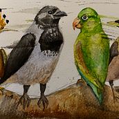 My project in Artistic Watercolor Techniques for Illustrating Birds course. Traditional illustration, Watercolor Painting, Realistic Drawing, and Naturalistic Illustration project by Erin Hall - 12.20.2021