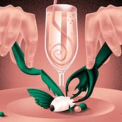 Entomophagy. Traditional illustration, Editorial Design, and Digital Illustration project by Panagis Matsangouras - 10.29.2021