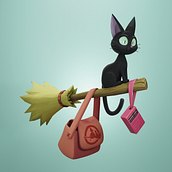 Jiji Cat Ein Projekt aus dem Bereich 3-D-Modellierung von Andressa de Souza - 21.12.2021