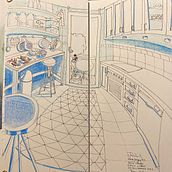 Mi Proyecto del curso: Perspectiva artística: espacios desde tu punto de vista. Traditional illustration, Architecture, Drawing, and Architectural Illustration project by purizarf - 12.21.2021