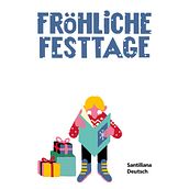 FELICITACIÓN NAVIDEÑA - SANTILLANA DEUTSCH. Traditional illustration, and Animation project by Daniel Montero Galán - 12.22.2021