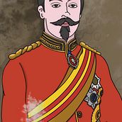 a Leopold with coffee Ein Projekt aus dem Bereich Traditionelle Illustration von Roos - 22.12.2021