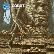 Metal Slug Game Level V1, Project for Godot. Un proyecto de Diseño de juegos, Desarrollo de videojuegos, Animación 2D, Animación de personajes, Videojuegos y Diseño de videojuegos de Jorge Gonzalez - 21.12.2021