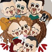 Mini me per la mia famiglia. Ilustração tradicional projeto de Alessia ALTOBELLO - 20.12.2021