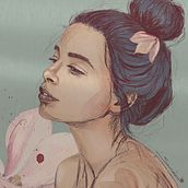 Mi Proyecto del curso: Retrato ilustrado con Procreate. Traditional illustration, Vector Illustration, Digital Illustration, and Portrait Drawing project by samahu22 - 12.22.2021
