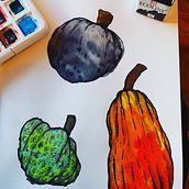 Pumpkin Practise . Traditional illustration, and Botanical Illustration project by doornboozzje - 12.23.2021