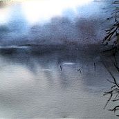 Mi Proyecto del curso: Paisajes atmosféricos en acuarela. Fine Arts, Painting, and Watercolor Painting project by Julia Yanguela - 12.23.2021