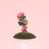 Mi Proyecto del curso: Creación de personajes kawaii en 3D con Blender . Un proyecto de Ilustración tradicional, Diseño de personajes, Ilustración digital, Modelado 3D y Manga de Diana Luna Gaínza - 24.12.2021
