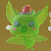 ¡Feliz navidad, comunidad!. Design, 3D, Character Design, Creativit, 3D Modeling, 3D Character Design, and 3D Design project by Galgo Gris - 12.24.2021