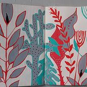 My project in Botanical Patterns in a Sketchbook: Conquer the Blank Page course. Traditional illustration, Pattern Design, Botanical Illustration, Sketchbook, and Drawing project by Marju Vahter - 12.24.2021