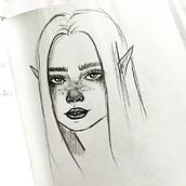 My Sketchbook. Projekt z dziedziny Trad, c, jna ilustracja, Sketching, Sketchbook,  R, sunek, R, sunek ołówkiem, R, sowanie kredkami i Portret użytkownika Carla N - 26.12.2021