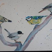 My project in Artistic Watercolor Techniques for Illustrating Birds course. Ilustração tradicional, Pintura em aquarela, Desenho realista e Ilustração naturalista projeto de elenueyre - 06.02.2022