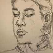 Meu projeto do curso: Introdução ao desenho de retrato. Traditional illustration, Fine Arts, Pencil Drawing, Drawing, Portrait Drawing, Artistic Drawing, and Figure Drawing project by Ayana da Silva Zacarias - 12.26.2021
