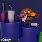 Personaje en Cinema 4D. Een project van 3D y Ontwerp van personages van JOSÉ ALANIZ CARRIÓN - 26.12.2021