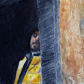 Hiding in the Dark - Oct2021. Watercolor Painting project by Ayesha Al Budoor - 12.26.2021