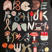 Meu projeto do curso: Introdução ao bordado com relevo. Bordado, e Design têxtil projeto de Célia Fortes - 26.12.2021