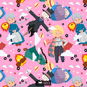 Meu projeto do curso: Design de padrões ilustrados. Projekt z dziedziny Design, Trad, c, jna ilustracja, Pattern design i Stemple użytkownika Fernanda - 23.12.2021