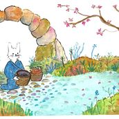 Mi Proyecto final: Ilustración en acuarela con influencia japonesa. Traditional illustration, Drawing, and Watercolor Painting project by Alessandro Emiliano Mendoza - 03.15.2022