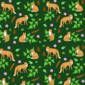 Mon projet du cours : Illustration numérique de motifs inspirés de la faune et la flore. Traditional illustration, Pattern Design, Drawing, Digital Illustration, and Botanical Illustration project by Amandine - 12.22.2021