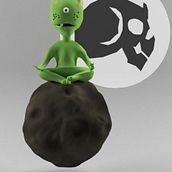 Laços- um Et vindo das estrelas. 3D, Character Design, Character Animation, 3D Modeling, 3D Character Design, and 3D Design project by Cassius Souza - 12.27.2021