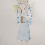 Mi Proyecto del curso: Ilustración manga en acuarela. Projekt z dziedziny Trad, c, jna ilustracja,  R, sunek, Malowanie akwarelą i Manga użytkownika chidoriii5000 - 27.12.2021