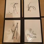 My project in Introduction to Sumi-e Painting course. Een project van Traditionele illustratie,  Tekening y  Illustratie met inkt van teresalpy - 27.12.2021
