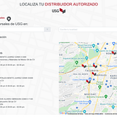 Localizador de sucursales USG. Web Development, UX / UI, and JavaScript project by Miguel Angel Olivera Ambriz - 12.28.2021
