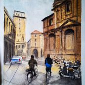 Mi Proyecto del curso: Dibujo arquitectónico con acuarela y tinta . Membuat sketsa, Menggambar, Lukisan Cat Air, Ilustrasi Arsitektur, Buku sketsa & Ilustrasi Tinta proyek oleh sintexis77 - 12.28.2021