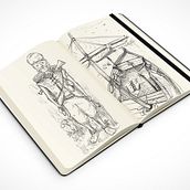 tratti da libri classici -robinson crusoe. Un progetto di Illustrazione tradizionale, Character design, Consulenza creativa, Design editoriale, Fumetto, Stor e board di Gianluca Visualizer - 28.12.2021