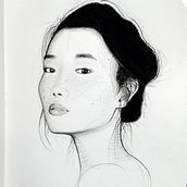 Meu projeto do curso: Caderno de retratos: explore o rosto humano. Sketching, Drawing, Portrait Drawing, Artistic Drawing, and Sketchbook project by Cibele Viana - 12.29.2021
