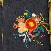 Mi Proyecto del curso: Técnicas avanzadas de bordado: puntadas y composiciones con volumen. Embroider, and Textile Design project by Andy Castro Torrico - 12.29.2021