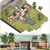 Mi Proyecto del curso: Ilustración digital de proyectos arquitectónicos. Architecture, L, scape Architecture, Digital Illustration, Digital Architecture, and Architectural Illustration project by Helen Vanessa Cruz Perez - 12.26.2021