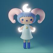 Ganko - Blender ile 3D Kawaii Karakter Yaratımı . % Genny Pierini tarafından hazırlanan Geleneksel illüstras, on, Karakter Tasarımı, Dijital İllüstras, on, 3D Modelleme, Ve Manga projesi - 12.29.2021