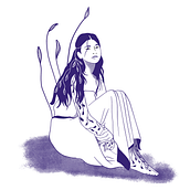 Mon projet du cours : Technique de dessin traditionnel avec Procreate. Traditional illustration, Drawing, Digital Illustration, Portrait Drawing, and Digital Drawing project by Amandine - 12.29.2021
