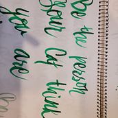 Mi Proyecto del curso: Caligrafía itálica con brush pen. Calligraph project by Yoli Granados Bauer - 12.29.2021