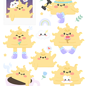 Meu projeto do curso: Ilustração kawaii: crie personagens adoráveis. Un proyecto de Ilustración tradicional, Diseño de personajes y Manga de Stefânia Vieira - 24.12.2021